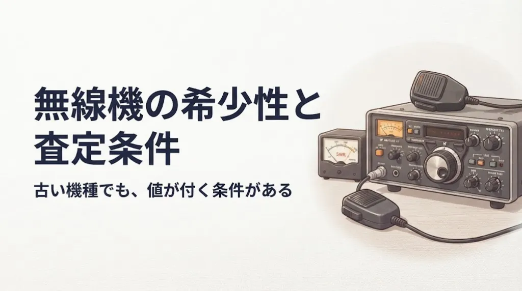 無線機の希少性と査定条件|古い機種でも値が付く条件
