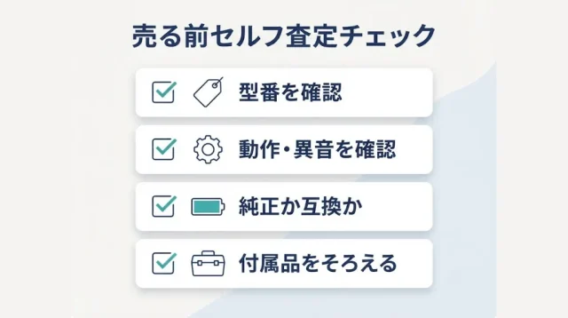 売る前セルフ査定チェック