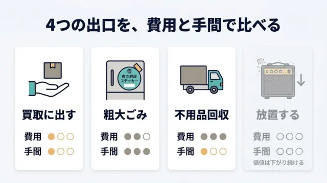 売る・捨てる・放置する、どれが得か