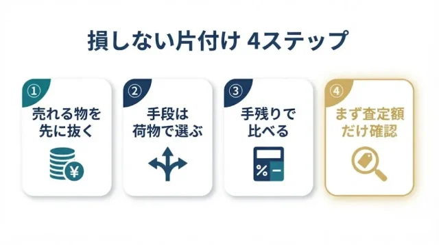 損しない片付け 4ステップ