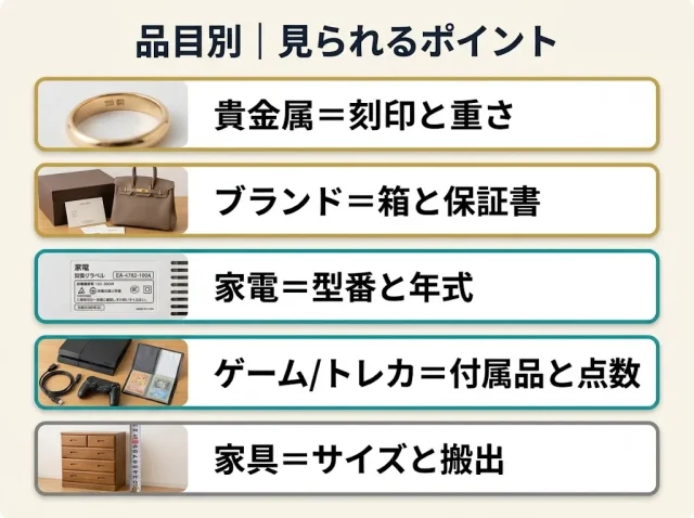 STEP2 品目別|高く売るコツと売り先の目安