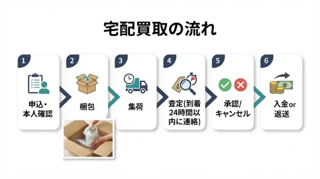 箱なしのまま送る手順