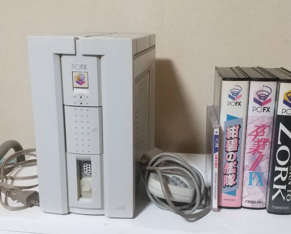 PC-FX本体 ゲーム機 ソフト4本セット