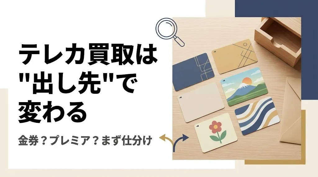 テレカ買取は出し先で金額が変わる|損しない選び方