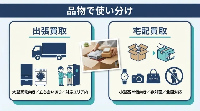 予約が取れない・エリア外・家に人を入れたくない時の「宅配買取」という選択