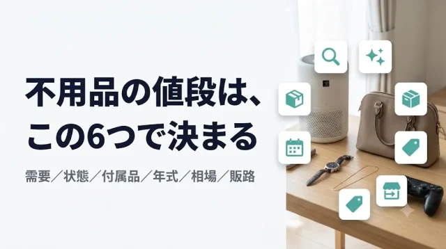 不用品買取の査定基準6つ｜査定額を上げる準備とNG行動
