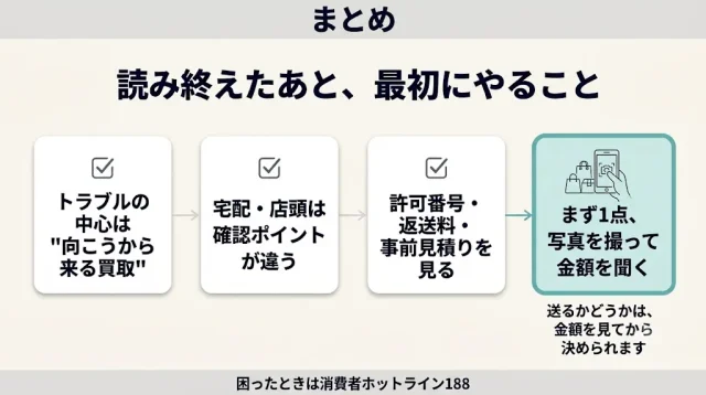 怖いのは買取ではなく「断りにくい場所」です