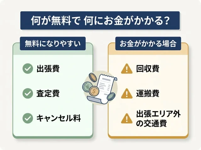 「出張買取は無料」の本当のところ