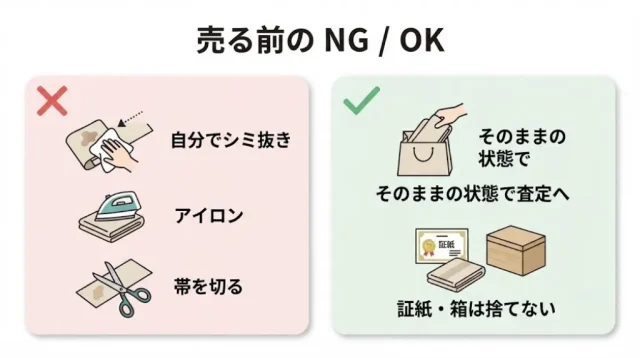 売る前にやってはいけないこと