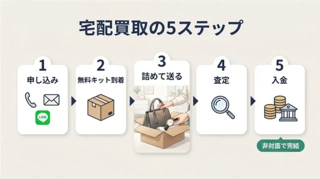第3の選択肢:家に人を入れず「数点だけ」売る宅配買取