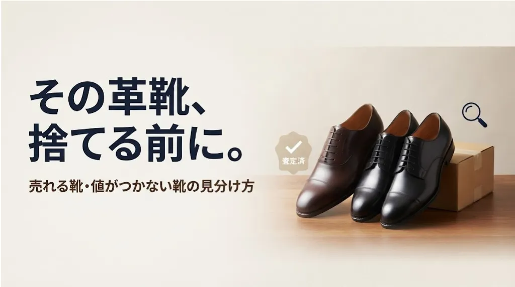 革靴買取は捨てる前に｜売れる靴・値がつかない靴の見分け方