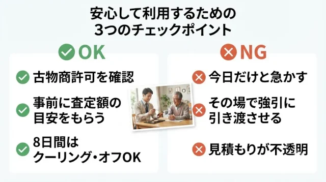 安心して呼ぶための 3つのチェック