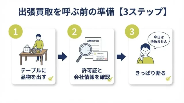 呼ぶ前の3ステップ準備