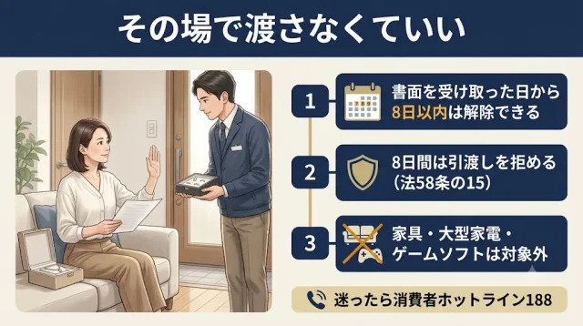 出張買取の"押し買い"トラブルとクーリング・オフ