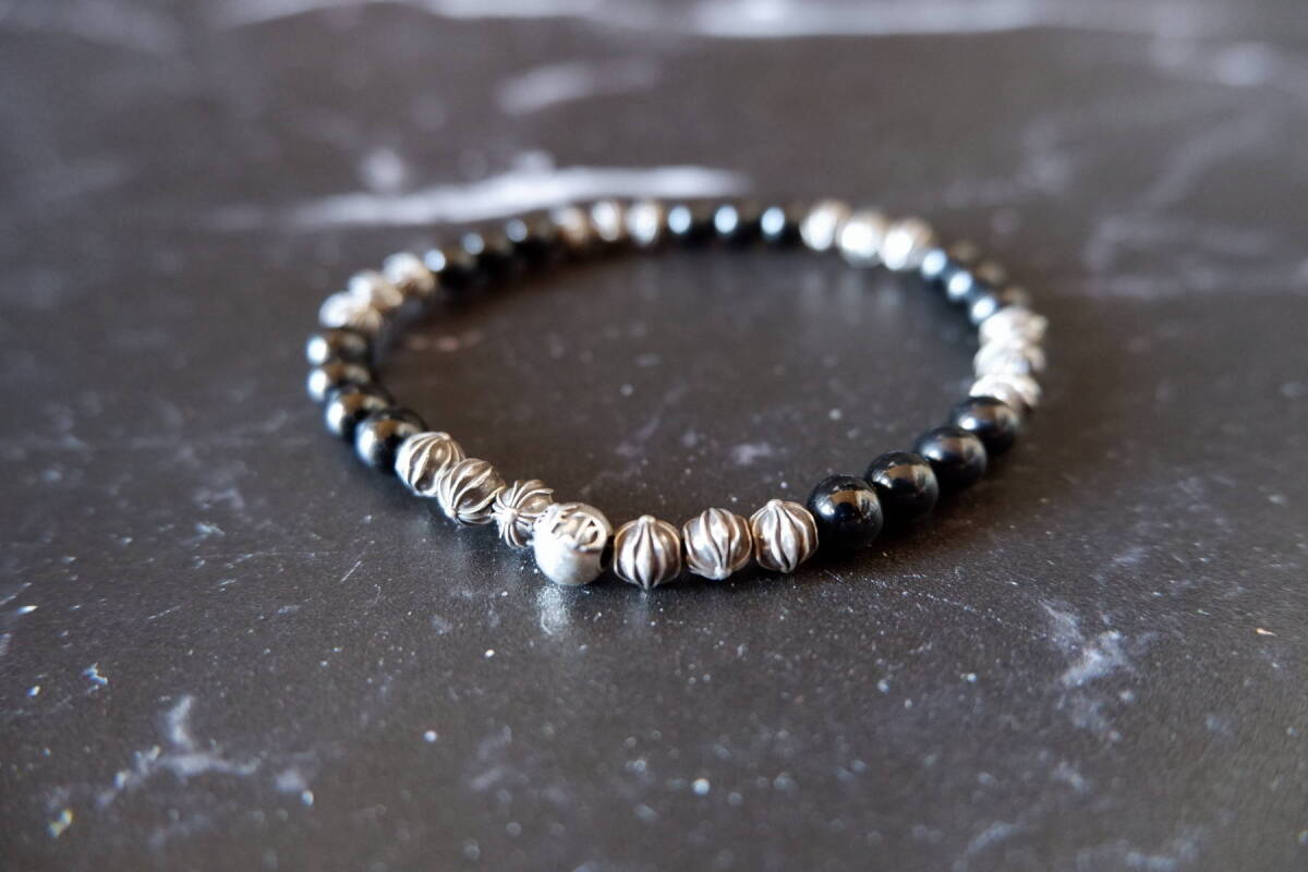 CHROME HEARTS クロムハーツ ビーズブレスレット 6mm シルバー