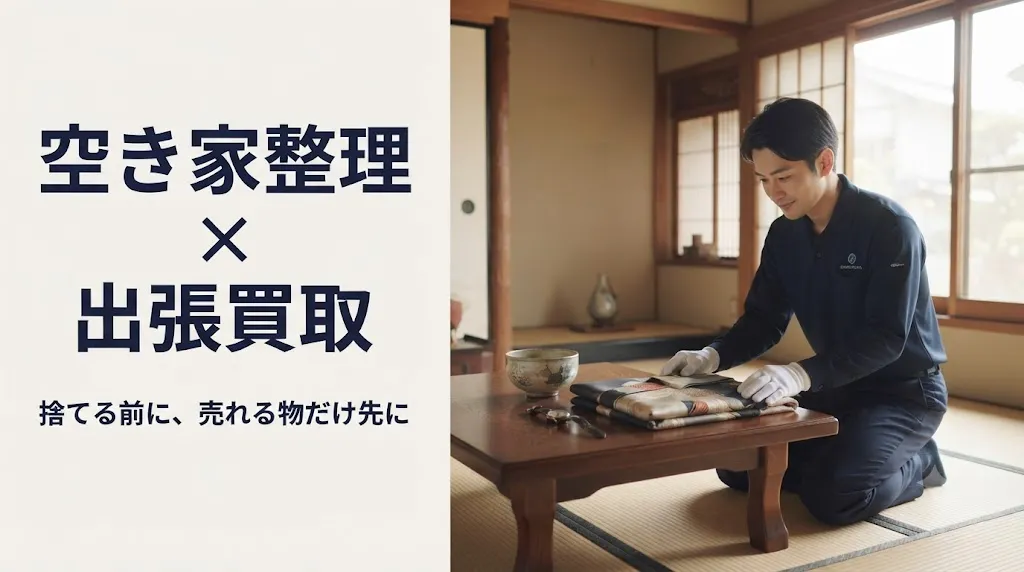 空き家整理の出張買取|遠方・立ち会えない時の進め方