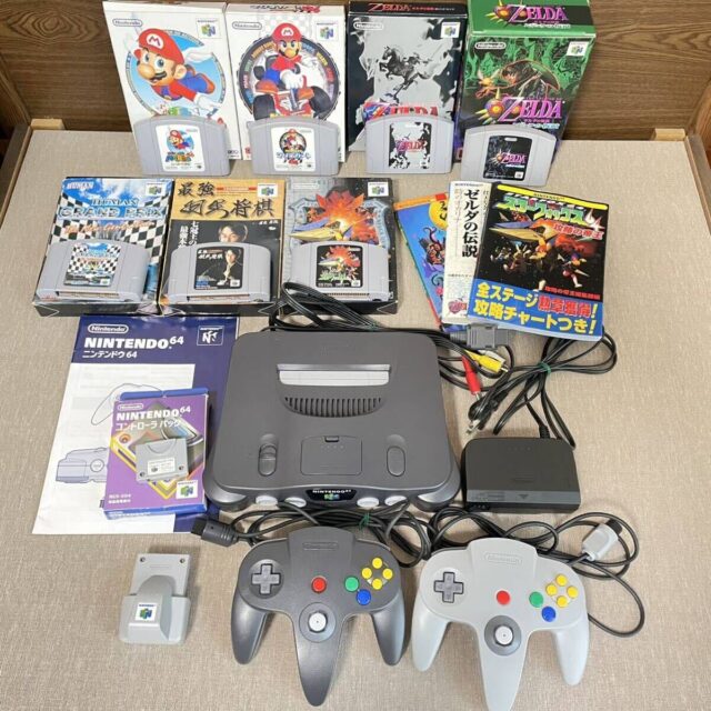 Nintendo64 本体 メモリー拡張パック コントローラー ソフト 攻略本 セット