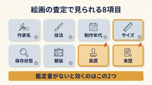 鑑定書がないと何が変わる?絵画の査定条件のしくみ