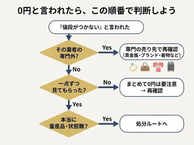 あなたの場合はどうする?品目別・売り先の早見&判断フロー