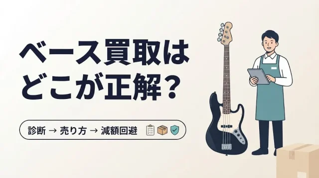 ベース買取はどこが正解?売り方診断と減額回避術