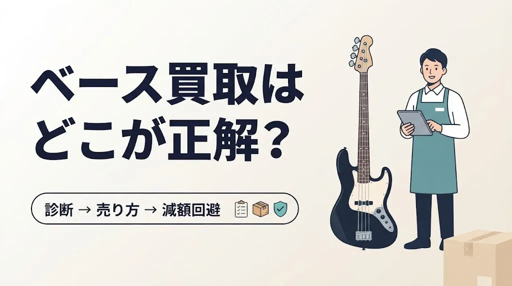 ベース買取はどこが正解?売り方診断と減額回避術