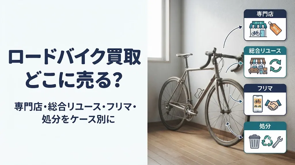 ロードバイク買取、専門店と総合店どっち?ケース別に解説