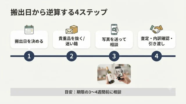  何から始める？大量売却の進め方4ステップ
