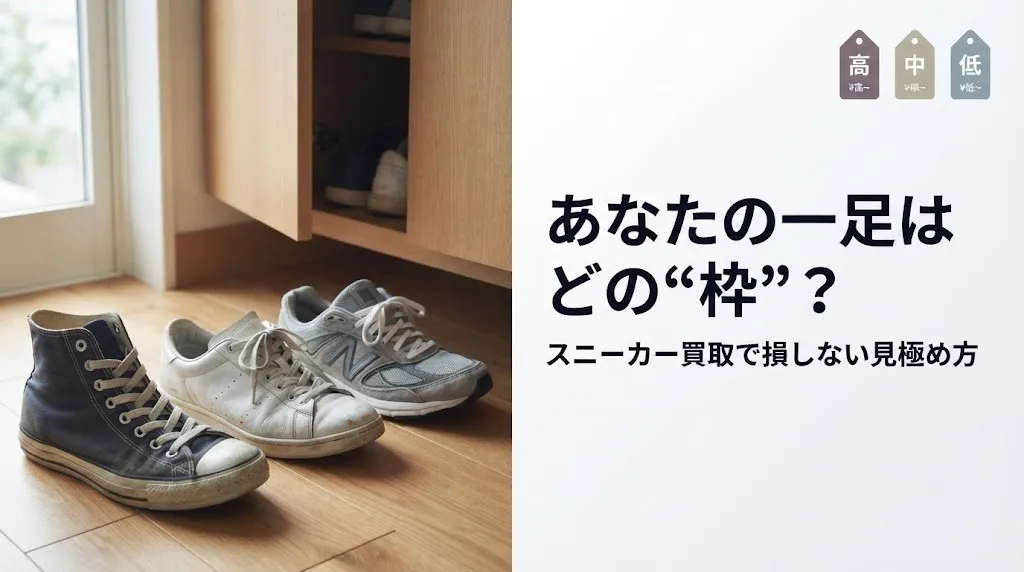 スニーカー買取で損しない見極め方｜あなたの一足はどの枠？