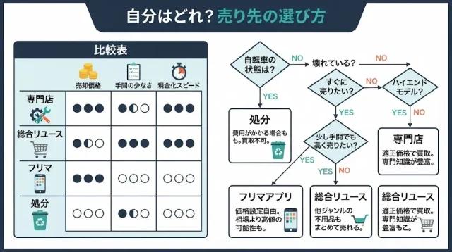 自分はどれ?売り先の選び方