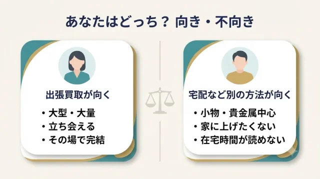 あなたはどっち? 向き・不向き