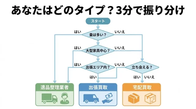 あなたはどのタイプ?3分でわかる振り分けチャート