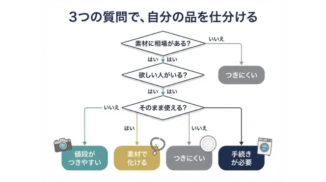 あなたの品は「値段がつく/つかない」どっち?
