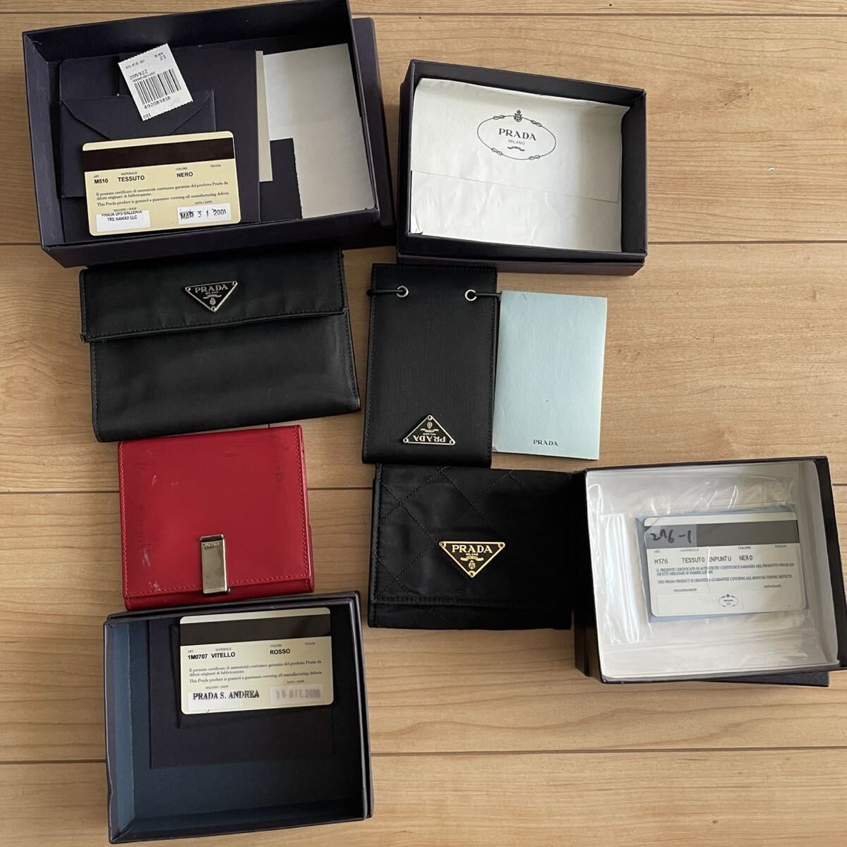 PRADA プラダ 小物4点セット 財布 メモ帳