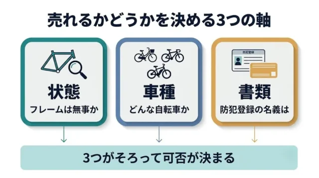 結論：自転車が売れるかどうかは「状態」だけでは決まらない
