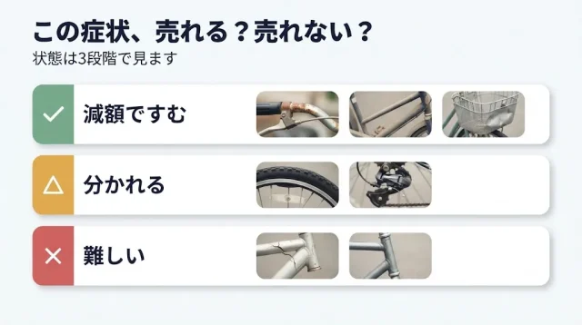 どこまでの状態なら売れるのか
