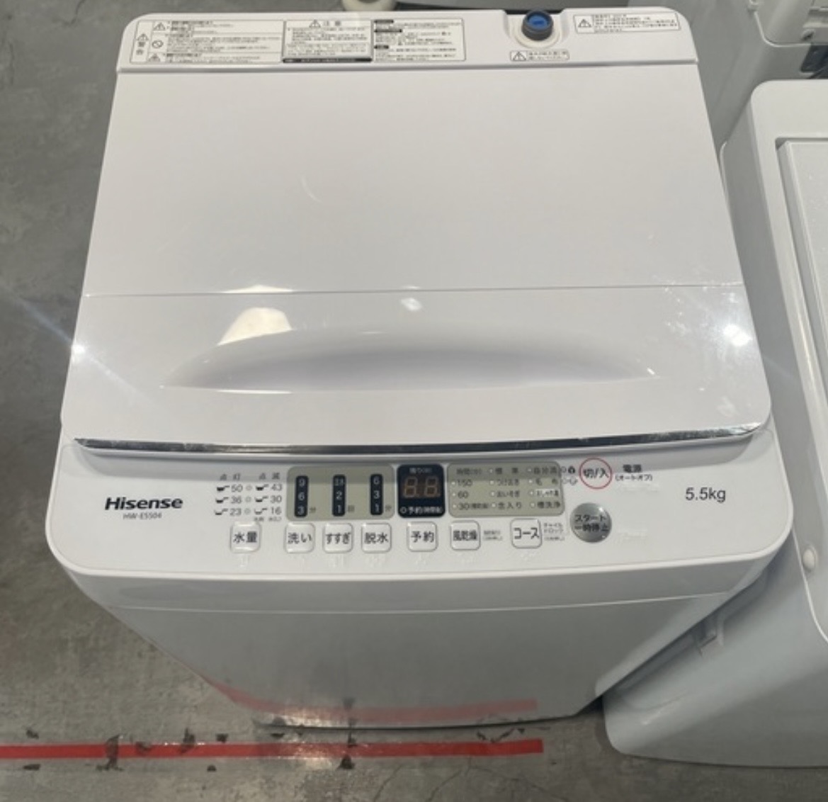 Hisense 2022年製　5.5kg 洗濯機 中古品販売