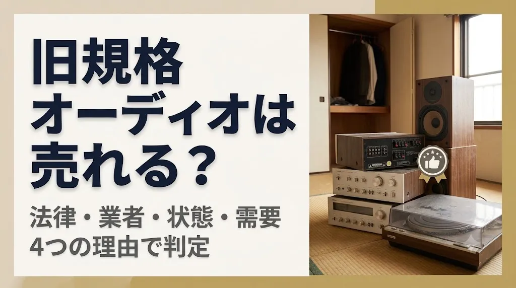 旧規格オーディオの売却可否|断られる4つの理由と対処法