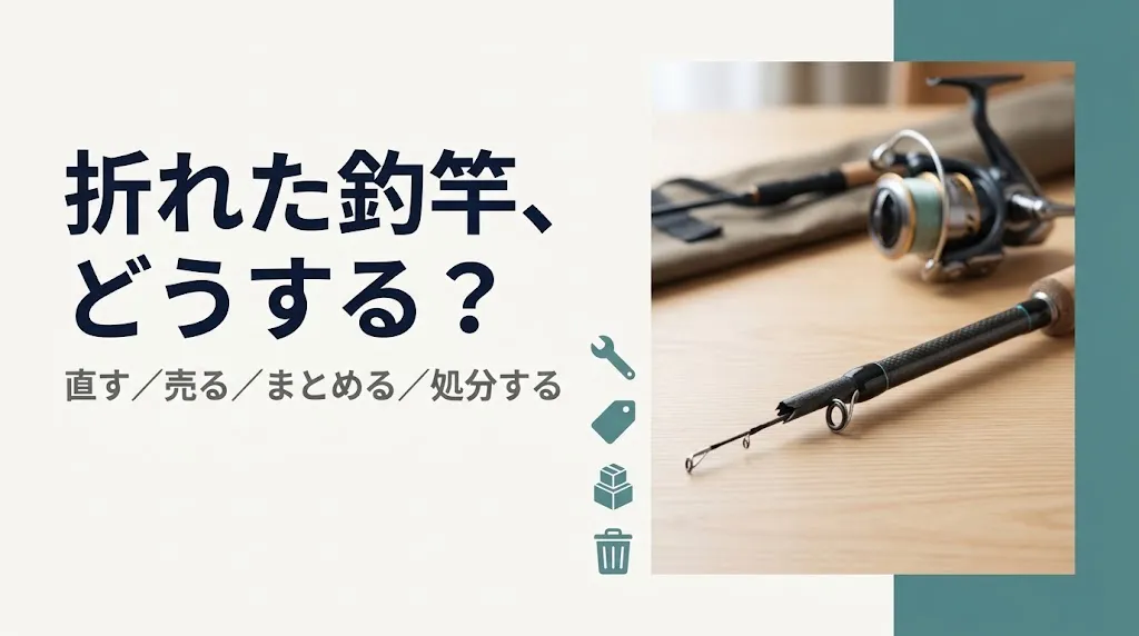折れた釣竿 買取｜直す・売る・処分の損しない選び方