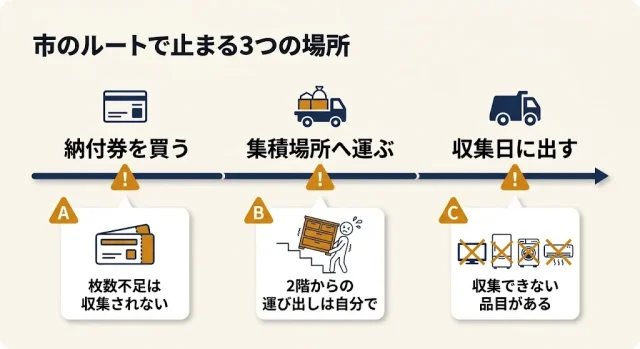 廿日市市の大型ごみルールで「詰みやすい」ポイント