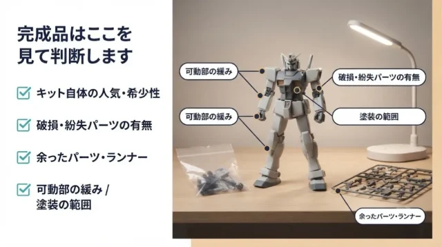 「完成品」は売れる?組み立て済み・開封済みの実情