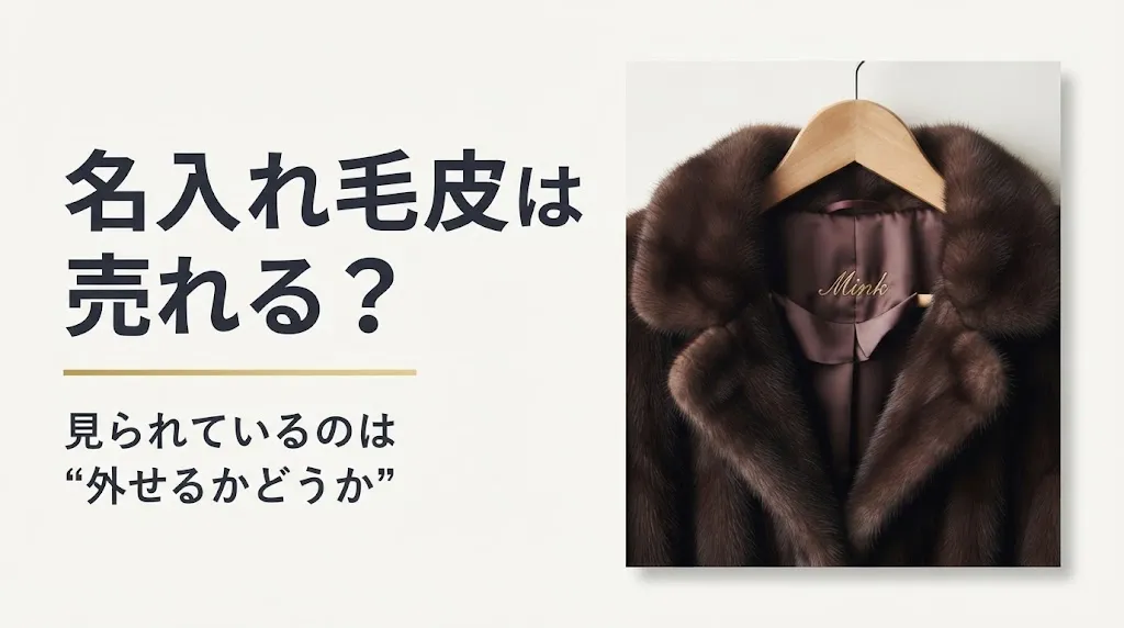 名入れ毛皮は売れる?刺繍の形式で変わる買取可否
