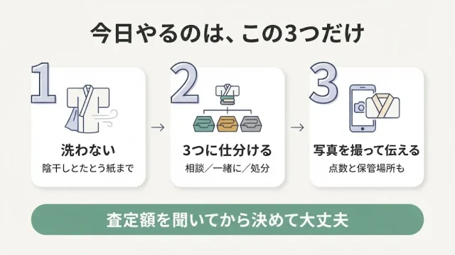 洗う前に、まず状態を見分けることから