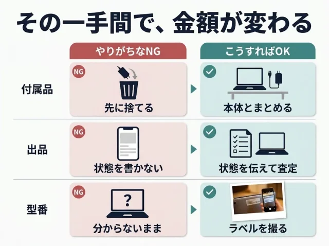 よくある失敗と防ぎ方（数千円〜数万円の差になる箇所）