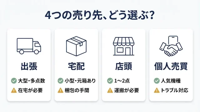高額オーディオの売り先を比較する