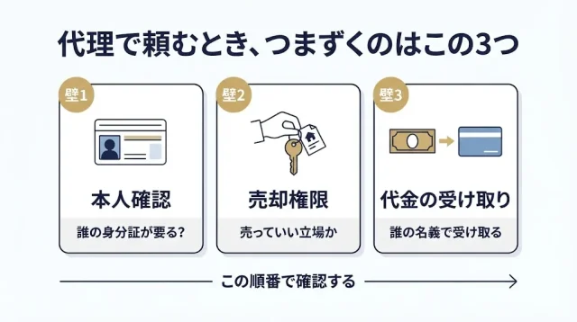 結論:出張買取は代理人でも進められる。分かれ目は「3つの壁」