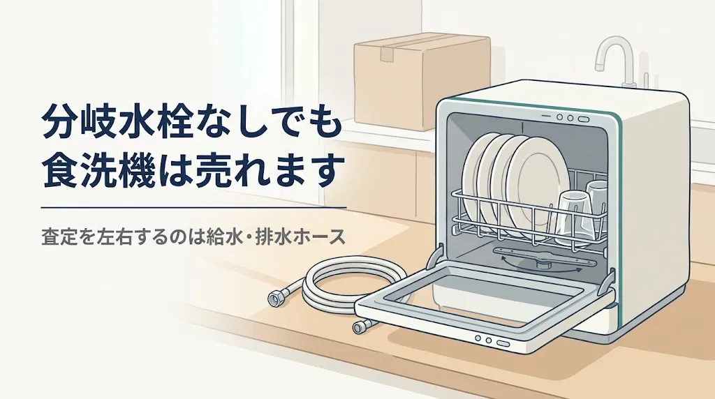 食洗機は分岐水栓なしでも買取可能|欠品の影響度