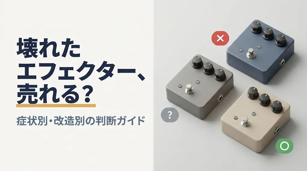エフェクター買取|故障・改造品は売れる?3分で判断