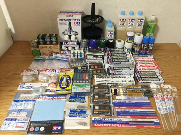 プラモデル製作用品 TAMIYA GSIクレオス 塗料筆セット 82点
