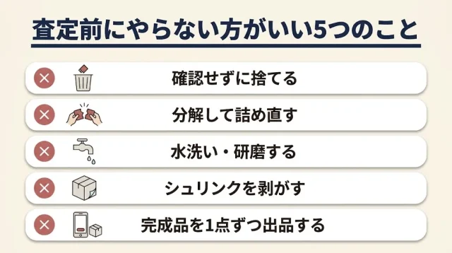 完成品の売却でよくある5つの失敗と防ぐ方法