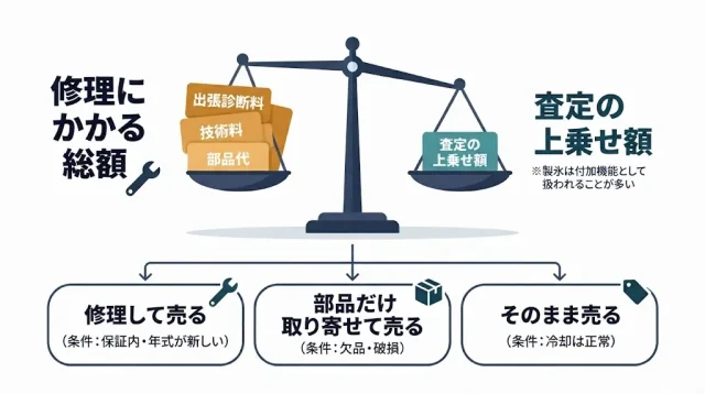 直してから売る?そのまま売る?損益分岐の考え方